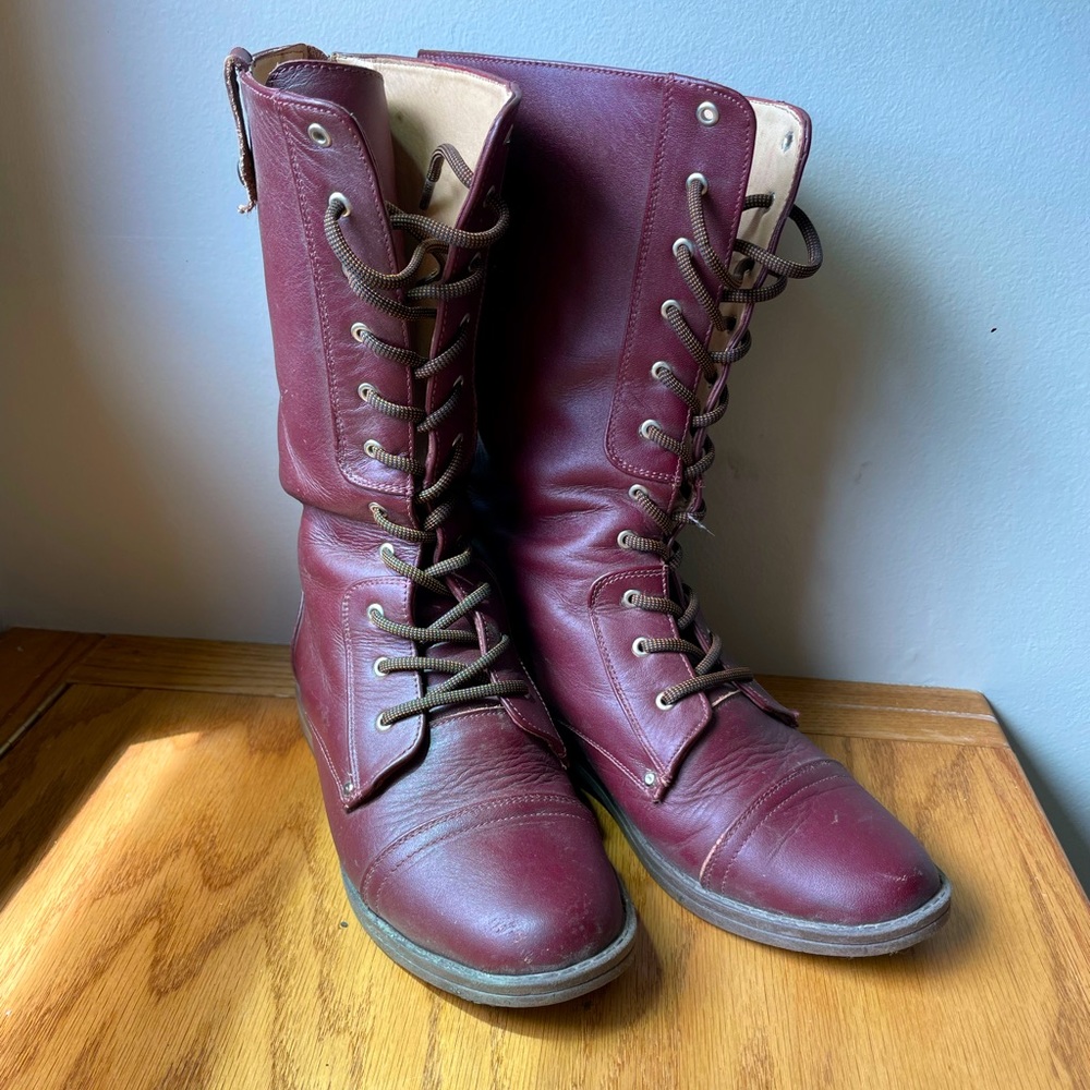 Genuine handmade leather boots